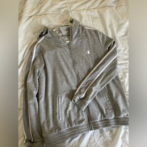 Champion gray sporty zip up hoodie